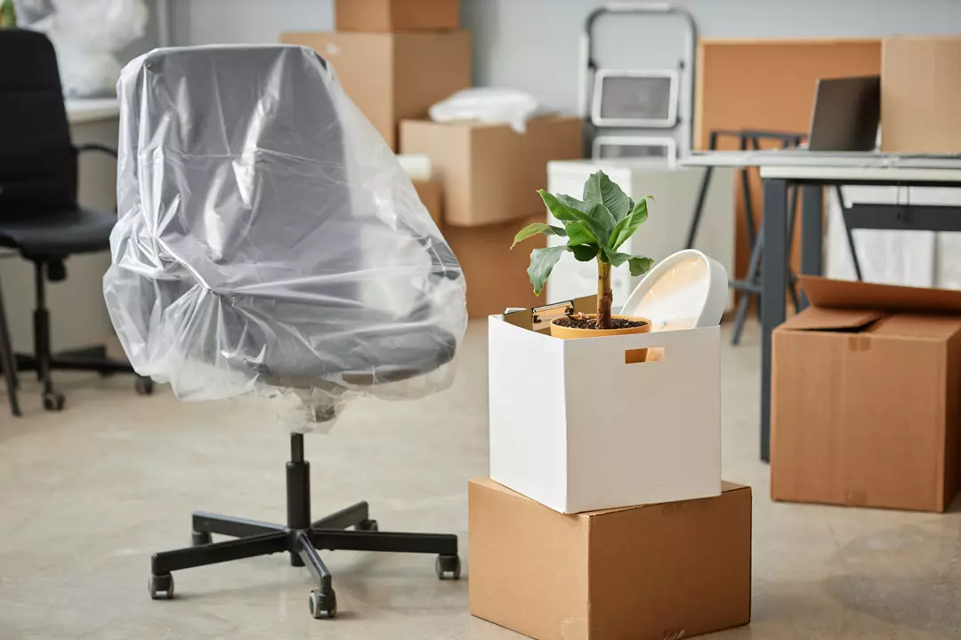 Office movers in Dubai loading furniture